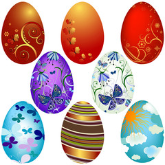 Set Easter`s eggs