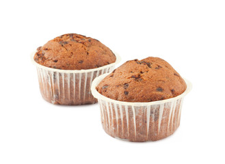Two chocolate cakes