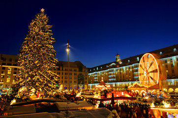 Dresden Weihnachtsmarkt - Dresden christmas market 14 - obrazy, fototapety, plakaty