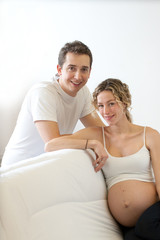 Young expectant couple