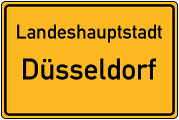 Ortstafel von Düsseldorf