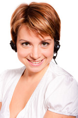 Support phone operator in headset