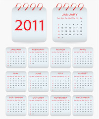 calendar design - 2011
