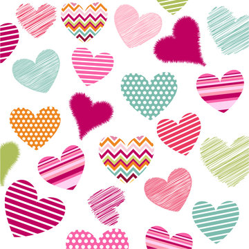 hearts valentine's icons