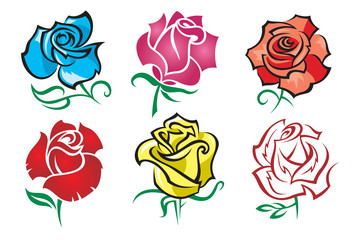 set of roses