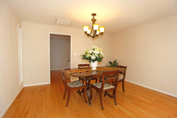 Dining room almost empty