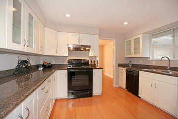 Modern new white kitchen