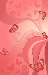 Background vith butterflies