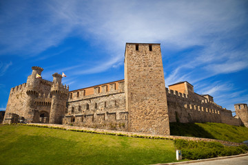 Templar castle of Ponferrada, province of Leon, Spain