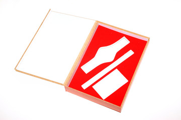 Naklejka premium a red box