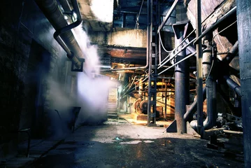 Foto op Plexiglas Oude verlaten fabriek © Andrei Merkulov