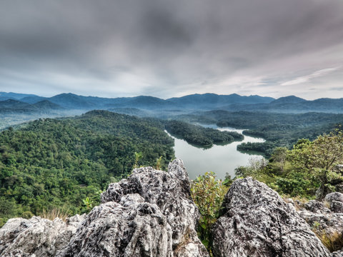 Tropical mountain landscape
