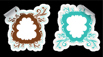 ornamental frame stickers