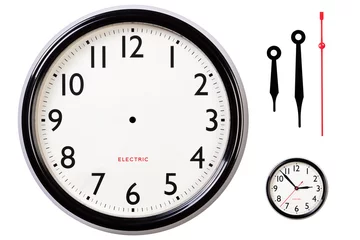 Blank clock face and hands © RTimages