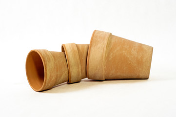 Three flowerpots.