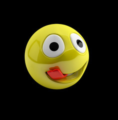 Fototapeta premium Genießender Smiley