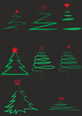 christmas tree vector
