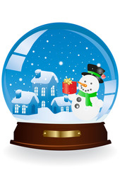 snowman in a sphere