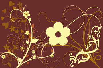 abstract flower background design