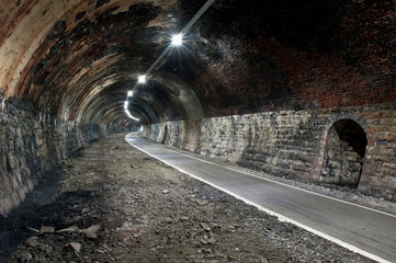 Fototapeta premium Opuszczony tunel kolejowy