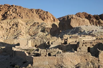 Fototapeten Tunesien Ruins of mountain oasis Chebika at border of Sahara, Tunisia  © zatletic