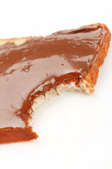 Toast with chocolate