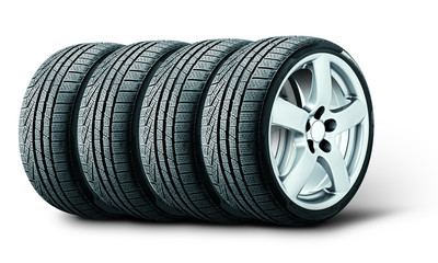 Set of winter tyres with alurim