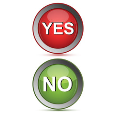 yes and no buttons