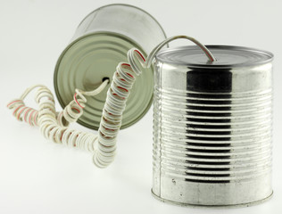 téléphone boîtes de conserve