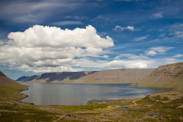 View on Dynjandisvogur fjord - Iceland