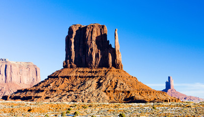 The Mitten, Monument Valley National Park, Utah-Arizona, USA - obrazy, fototapety, plakaty