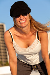 Attractive Middled Aged Woman at the Beach