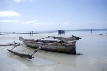 Ngalawa boat, Kizimkazi, Zanzibar, Tanzania