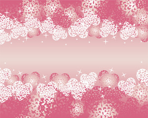 heart background pink