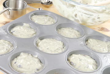 Uncooked muffins