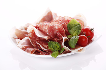 Prosciutto and salami