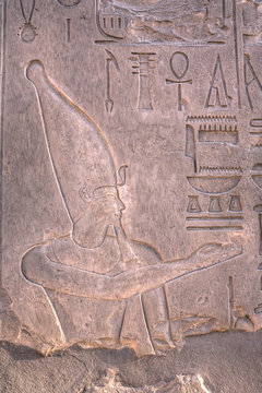 Reliefs in Karnak temple