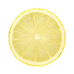 Lemon slice with clipping path