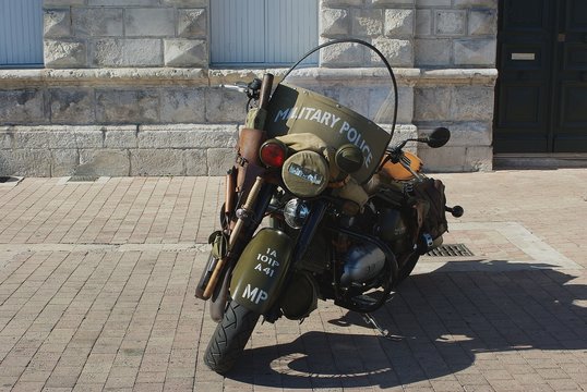 Moto de la police militaire am&eacute;ricaine