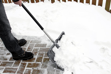 Schnee schieben