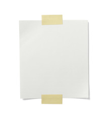 white note paper message label business