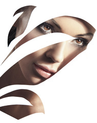 Beauty style portrait of a young lady