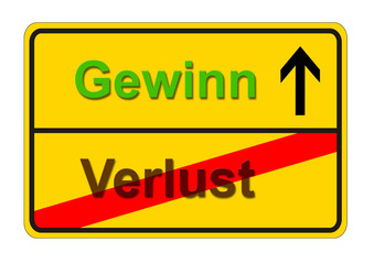 Gewinn Verlust gewinnen verlieren