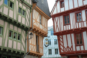 maisons à pans de bois à Vannes