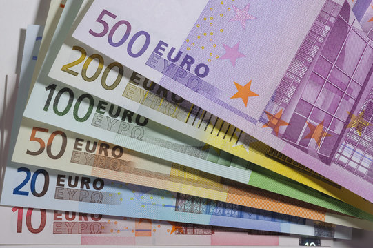 Euro F&auml;cher Euroscheine