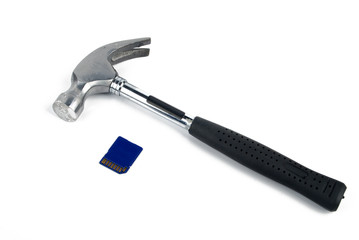 Hammer and SD card