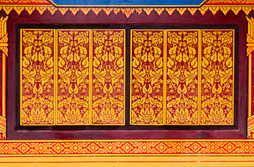 window architecture in temple thailand