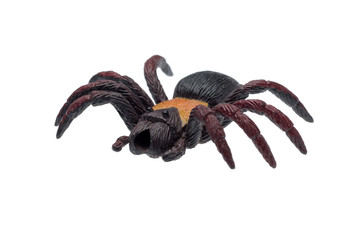Spider toy in plastic material