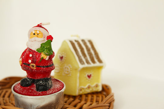 サンタクロースとおうちのキャンドル　ヨコ