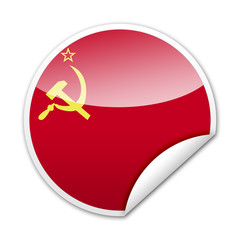 Pegatina bandera URSS con reborde
